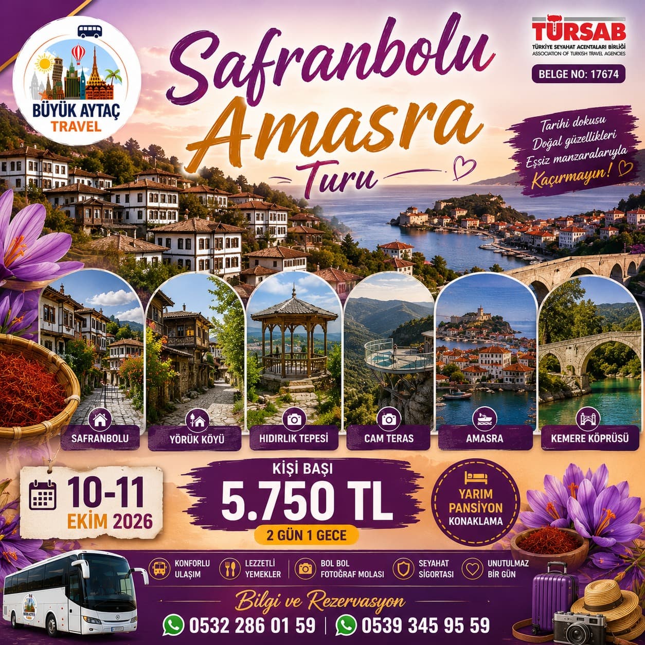 Safranbolu Amasra Turu - 10-11 Ekim 2026